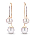 14KT Yellow Gold Freshwater Pearl Earring