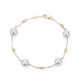 14KT Yellow Gold Akoya Pearl Bracelet