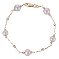 14KT Rose Gold Freshwater Pearl Bracelet