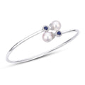 14KT White Gold Akoya Pearl Bracelet