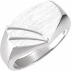 Geometric Signet Ring