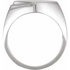 Geometric Signet Ring - Image 2