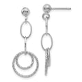 Leslie's 14K White Gold Post Dangle Earrings