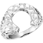 Nugget Horseshoe Ring