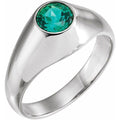 Bezel-Set Solitaire Ring