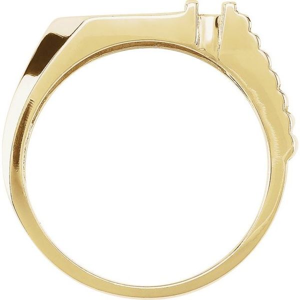 Geometric Signet Ring - Image 2