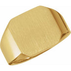 Octagon Signet Ring