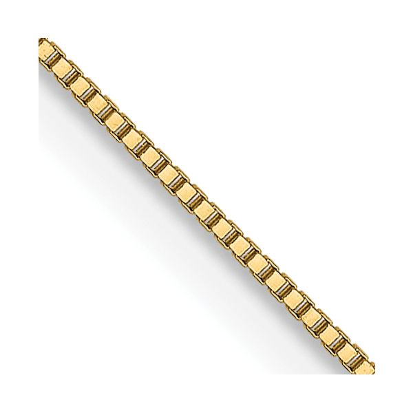 Leslie's 14K .5mm Baby Box with Spring Ring Clasp Chain