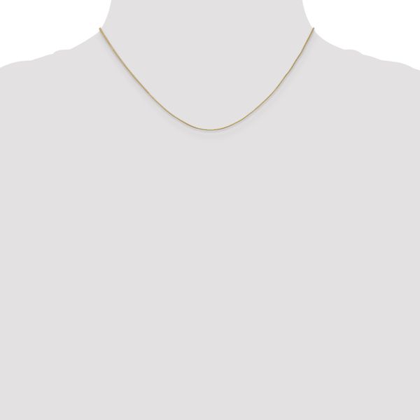 Leslie's 14K .5mm Baby Box with Spring Ring Clasp Chain - Image 4