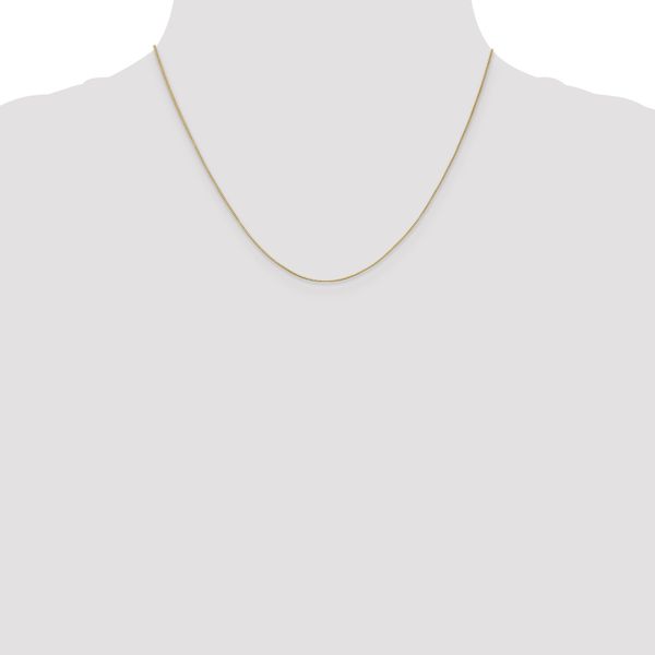 Leslie's 14K .5mm Baby Box with Spring Ring Clasp Chain - Image 4