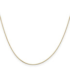 Leslie's 14K .5mm Baby Box with Spring Ring Clasp Chain - Image 2