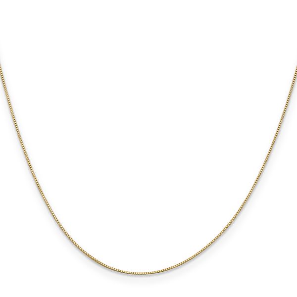 Leslie's 14K .5mm Baby Box with Spring Ring Clasp Chain - Image 2