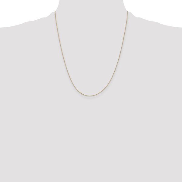 Leslie's 14K .5mm Baby Box with Spring Ring Clasp Chain - Image 4