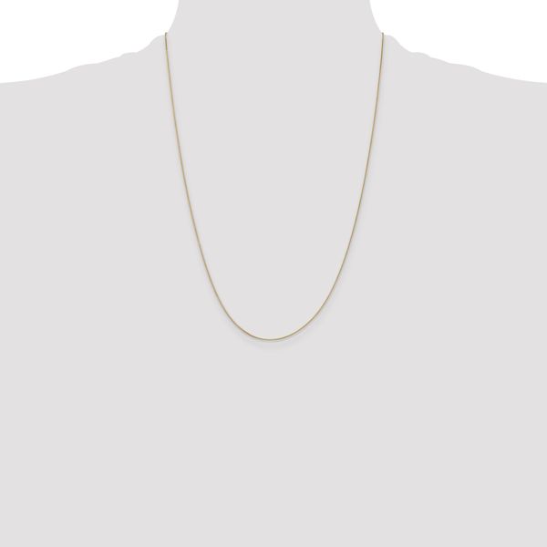 Leslie's 14K .5mm Baby Box with Spring Ring Clasp Chain - Image 4