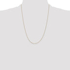 Leslie's 14K .5mm Baby Box with Spring Ring Clasp Chain - Image 4