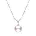 14KT White Gold Akoya Pearl Necklace