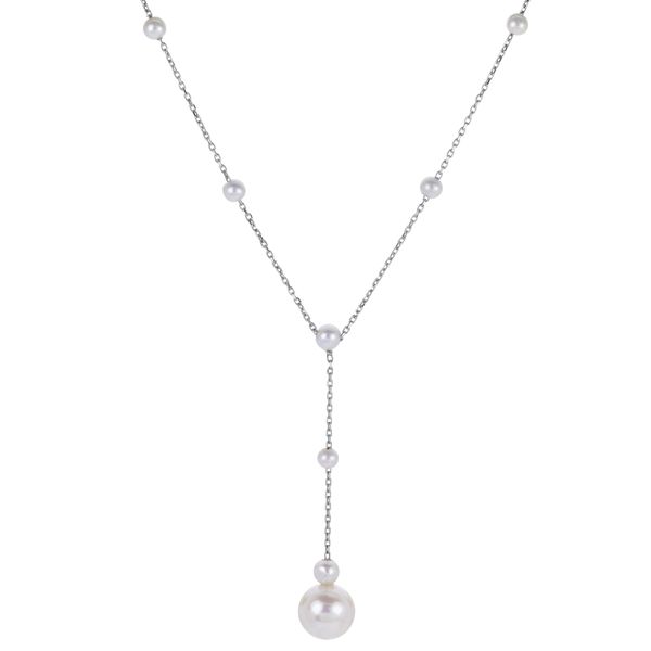 14KT White Gold Freshwater Pearl Necklace