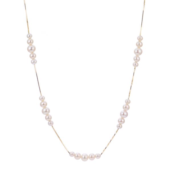 14KT Yellow Gold Freshwater Pearl Necklace