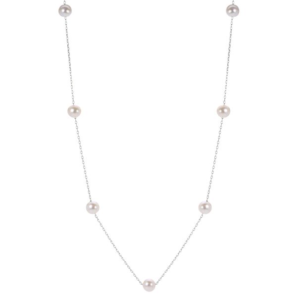 14KT White Gold Freshwater Pearl Necklace