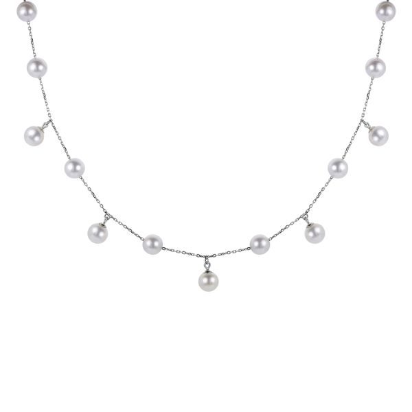 14KT White Gold Freshwater Pearl Necklace