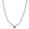 14KT White Gold Freshwater Pearl Necklace