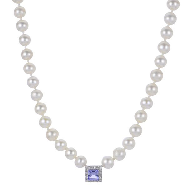 14KT White Gold Freshwater Pearl Necklace