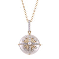 14KT Yellow Gold Freshwater Coin Pearl Necklace