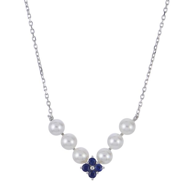 14KT White Gold Freshwater Pearl Necklace