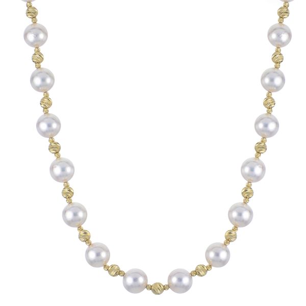 14KT Yellow Gold Akoya Pearl Necklace