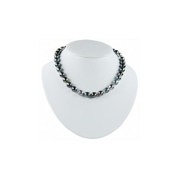 14KT White Gold Tahitian Pearl Necklace