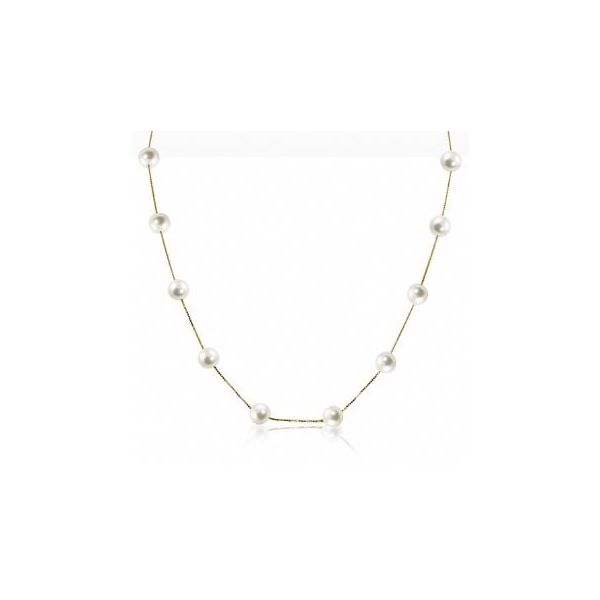 14KT Yellow Gold Freshwater Pearl Necklace