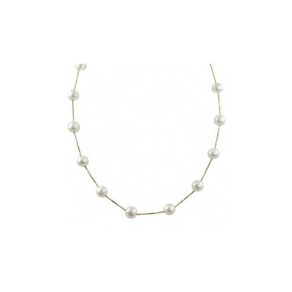 14KT Yellow Gold Freshwater Pearl Necklace