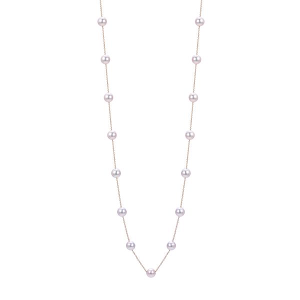 14KT Yellow Gold Akoya Pearl Necklace