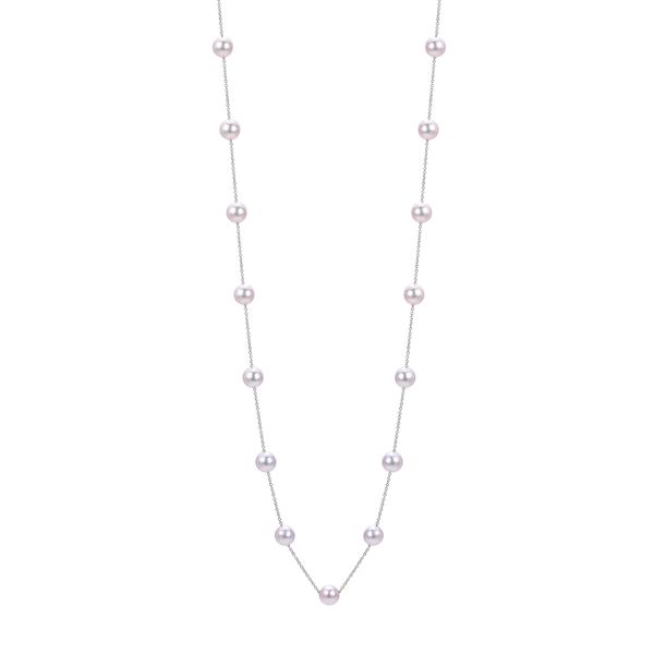 14KT White Gold Akoya Pearl Necklace