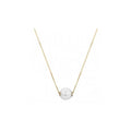 14KT Yellow Gold Akoya Pearl Solitaire Necklace