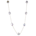 14KT Yellow Gold Freshwater Keshi Pearl Necklace