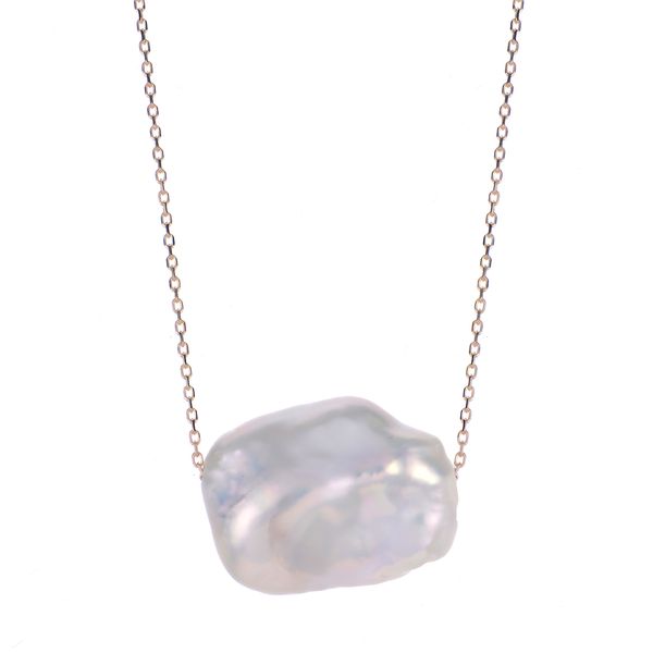 14KT Yellow Gold Freshwater Keshi Pearl Necklace