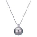 14KT White Gold Tahitian Pearl Necklace