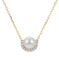 14KT Yellow Gold Akoya Pearl Necklace