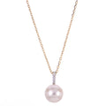 14KT White Gold Akoya Pearl Necklace