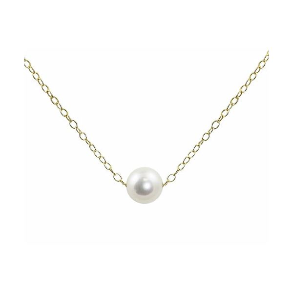 14KT Yellow Gold Akoya Pearl Necklace