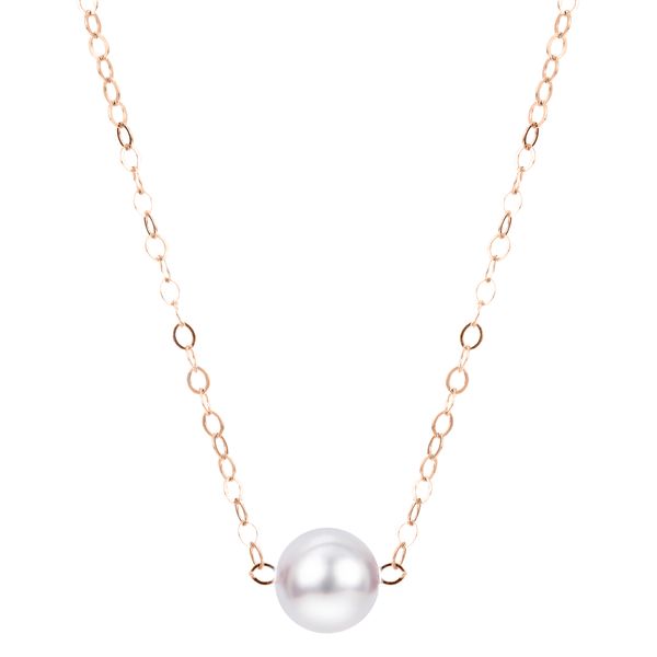 14KT Yellow Gold Akoya Pearl Necklace