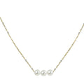 14KT Yellow Gold Akoya Pearl Necklace