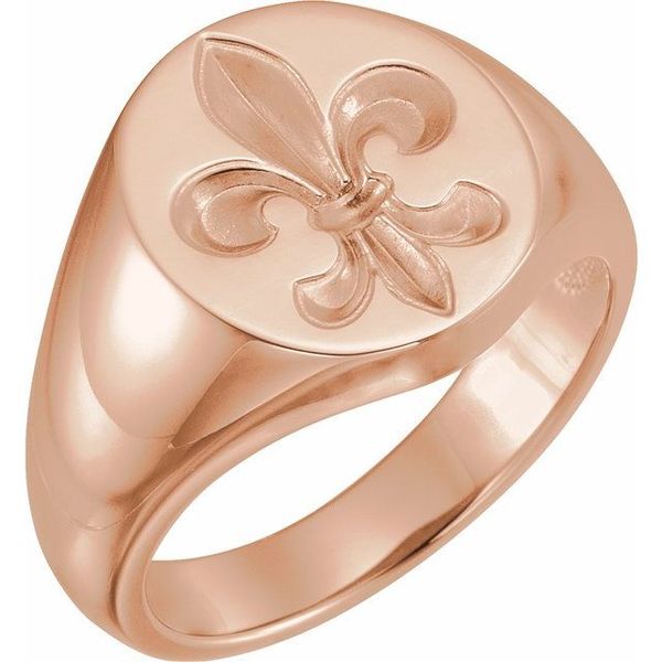 Fleur-de-lis Signet Ring