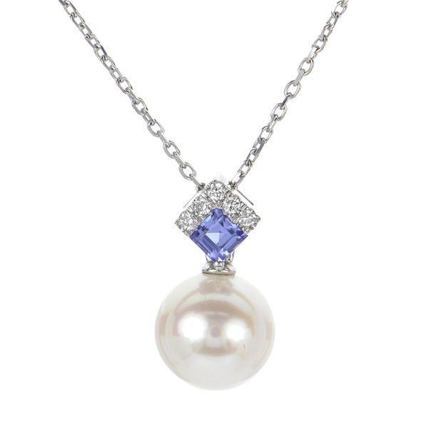 14KT White Gold Freshwater Pearl Pendant