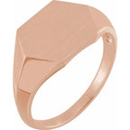 Geometric Signet Ring