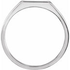Rectangle Signet Ring - Image 2