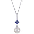 14KT White Gold Freshwater Pearl Pendant