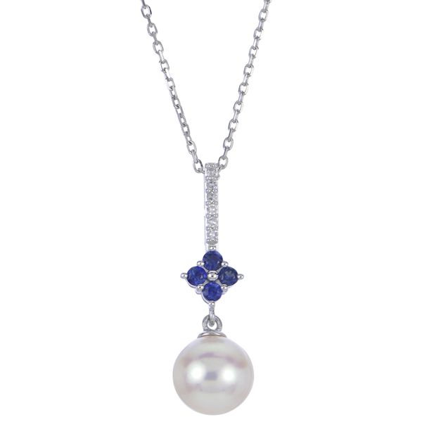14KT White Gold Freshwater Pearl Pendant