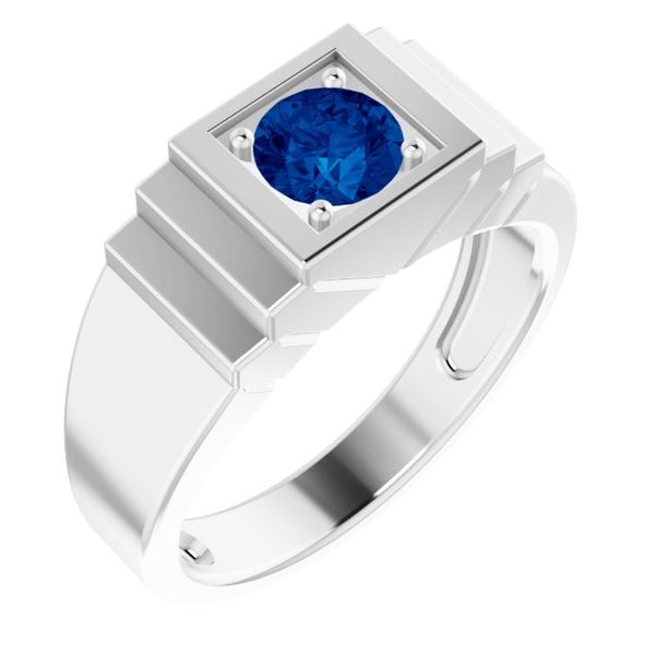 Geometric Solitaire Ring